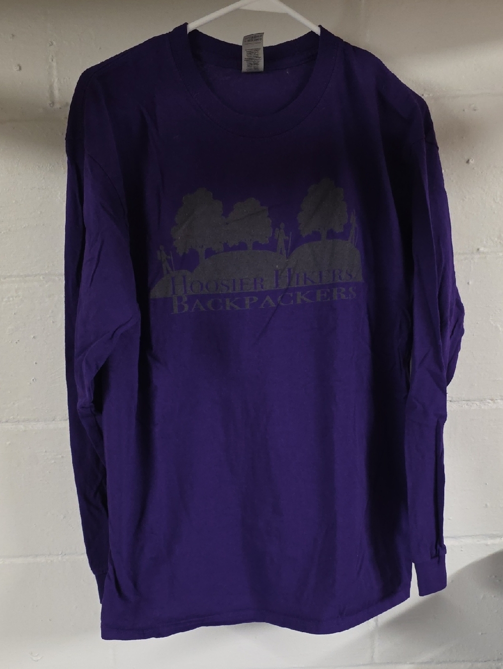 Gildan Purple Long Sleeve Graphic Tee
